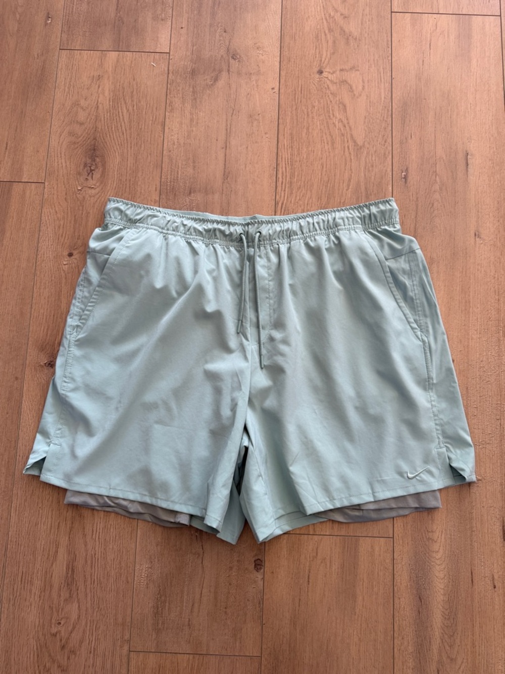 NEW Nike Stride Men's Dri Fit 7" 2 in 1 Running Shorts Size XXL Teal Green
